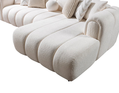 Lis Ivory Boucle RAF Sectional - LISIV-RSEC