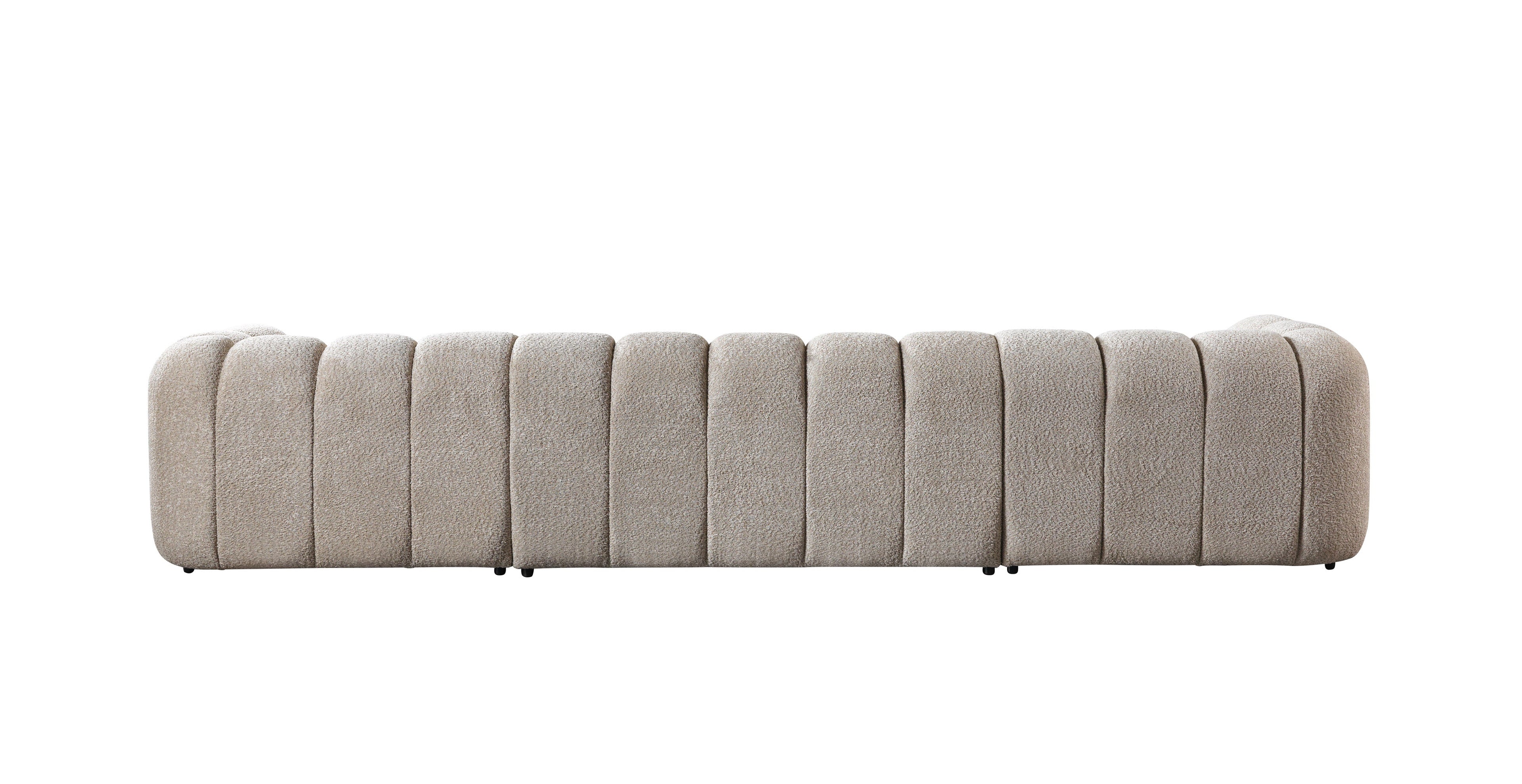 Lis Sand Boucle Double Chaise 147" Sectional - LISSAND-USEC