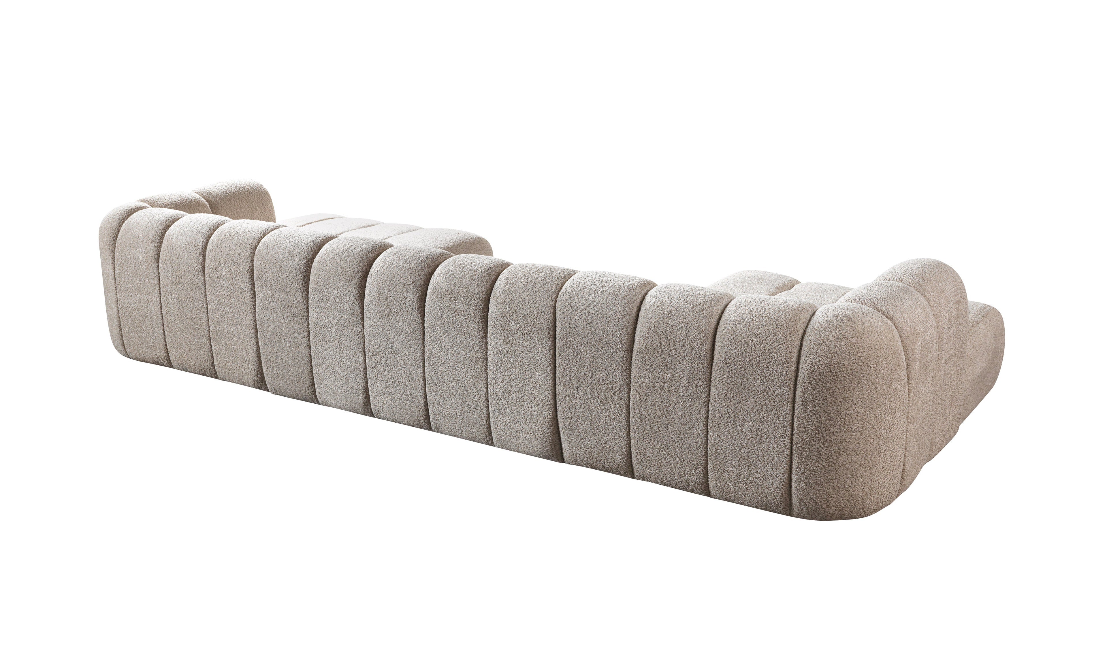 Lis Sand Boucle Double Chaise 147" Sectional - LISSAND-USEC