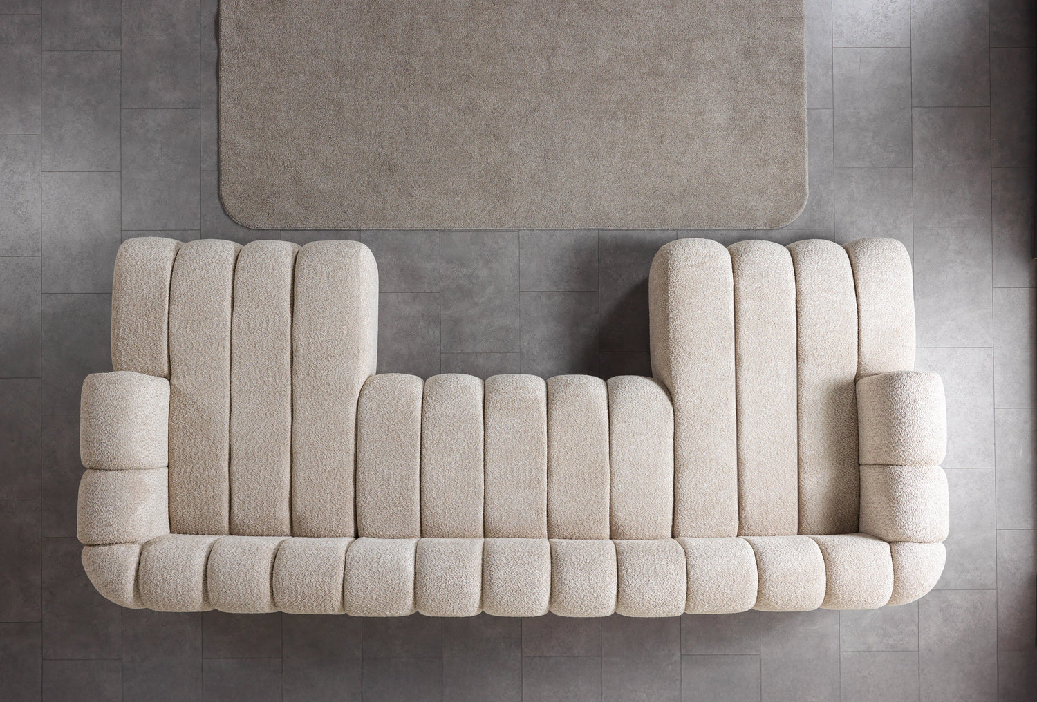 Lis Sand Boucle Double Chaise 147" Sectional - LISSAND-USEC