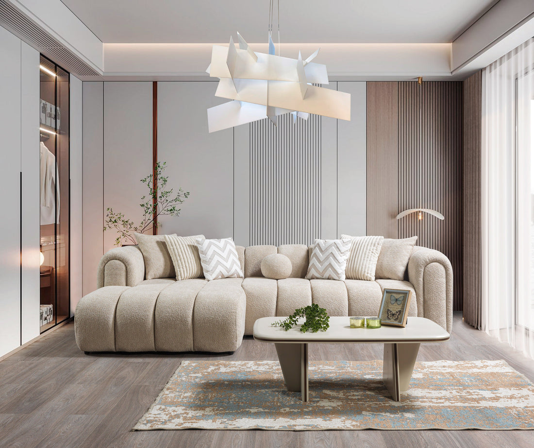 Lis Sand Boucle LAF 115" Sectional [ETA: 3/15] - LISSAND-LSEC