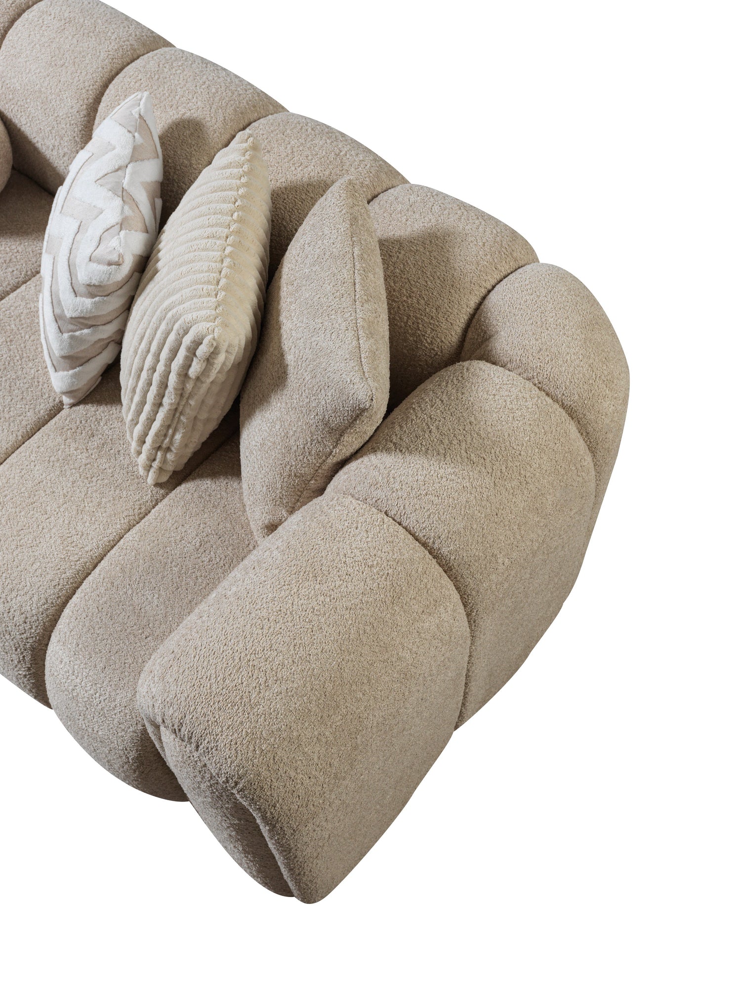 Lis Sand Boucle LAF 115" Sectional [ETA: 3/15] - LISSAND-LSEC