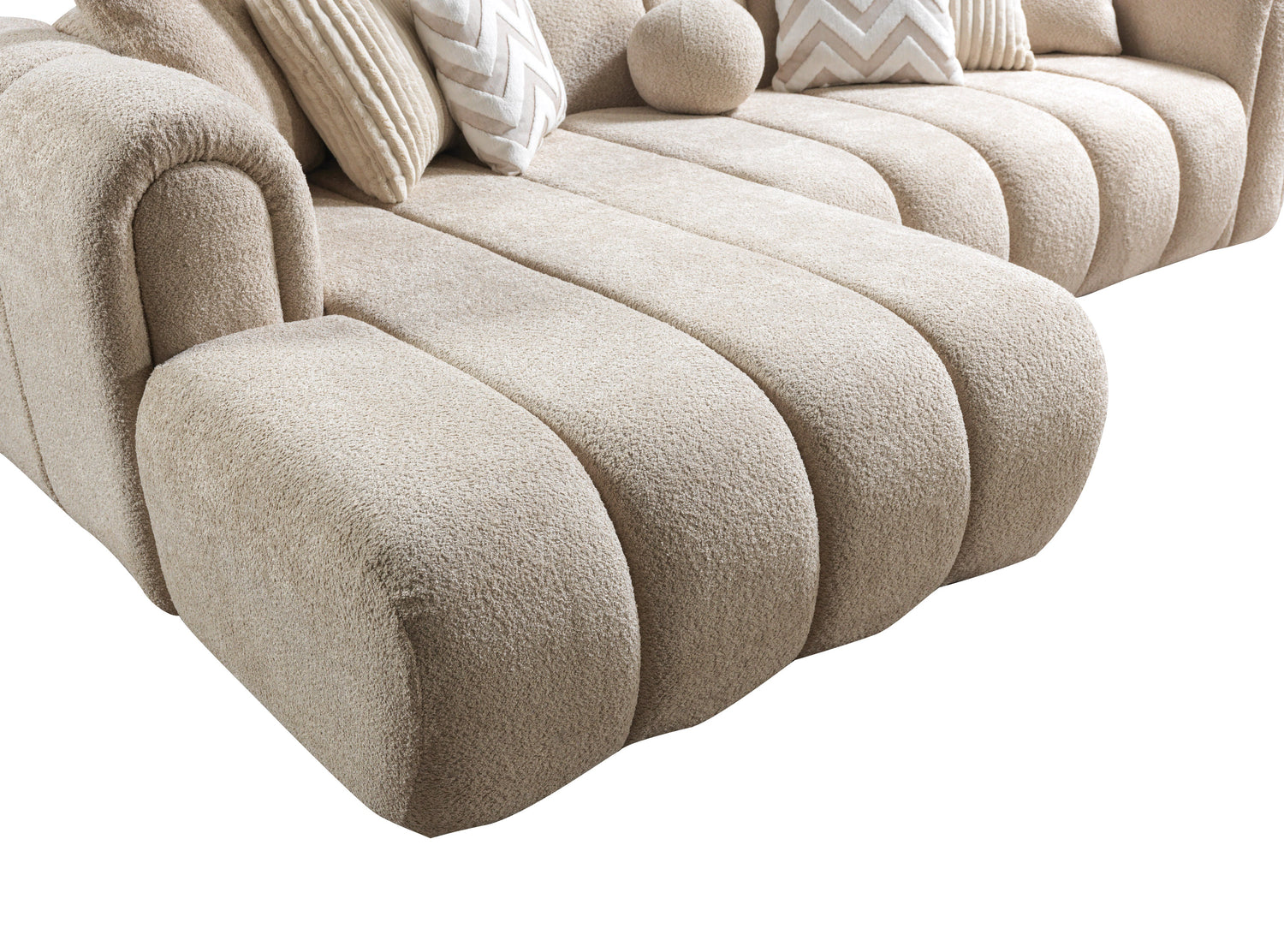 Lis Sand Boucle LAF 115" Sectional [ETA: 3/15] - LISSAND-LSEC