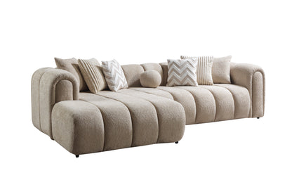 Lis Sand Boucle LAF 115" Sectional [ETA: 3/15] - LISSAND-LSEC