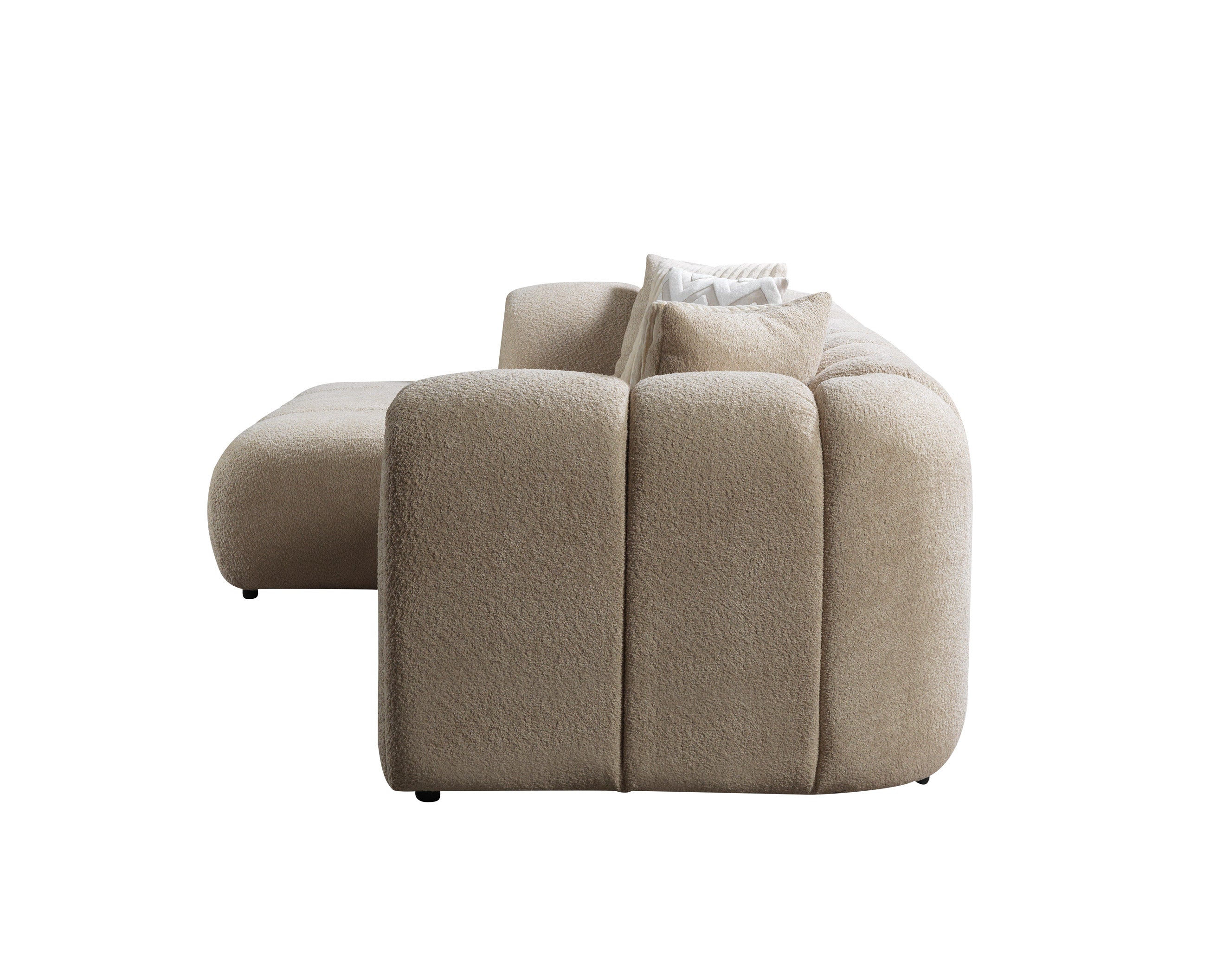Lis Sand Boucle LAF 115" Sectional [ETA: 3/15] - LISSAND-LSEC