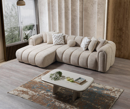 Lis Sand Boucle LAF 115" Sectional [ETA: 3/15] - LISSAND-LSEC