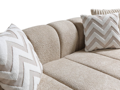 Lis Sand Boucle LAF 115" Sectional [ETA: 3/15] - LISSAND-LSEC
