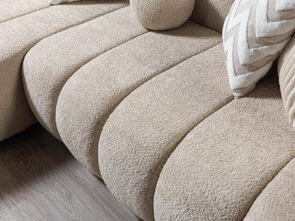 Lis Sand Boucle LAF 115" Sectional [ETA: 3/15] - LISSAND-LSEC