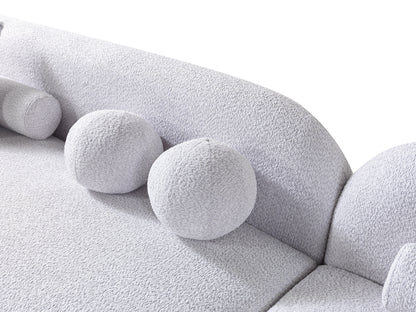 Liva Gray Boucle RAF 110" Sectional [ETA: 3/15] - LIVAGRAY-RSEC
