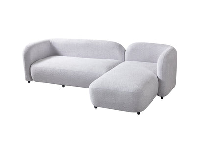 Liva Gray Boucle RAF 110" Sectional [ETA: 3/15] - LIVAGRAY-RSEC