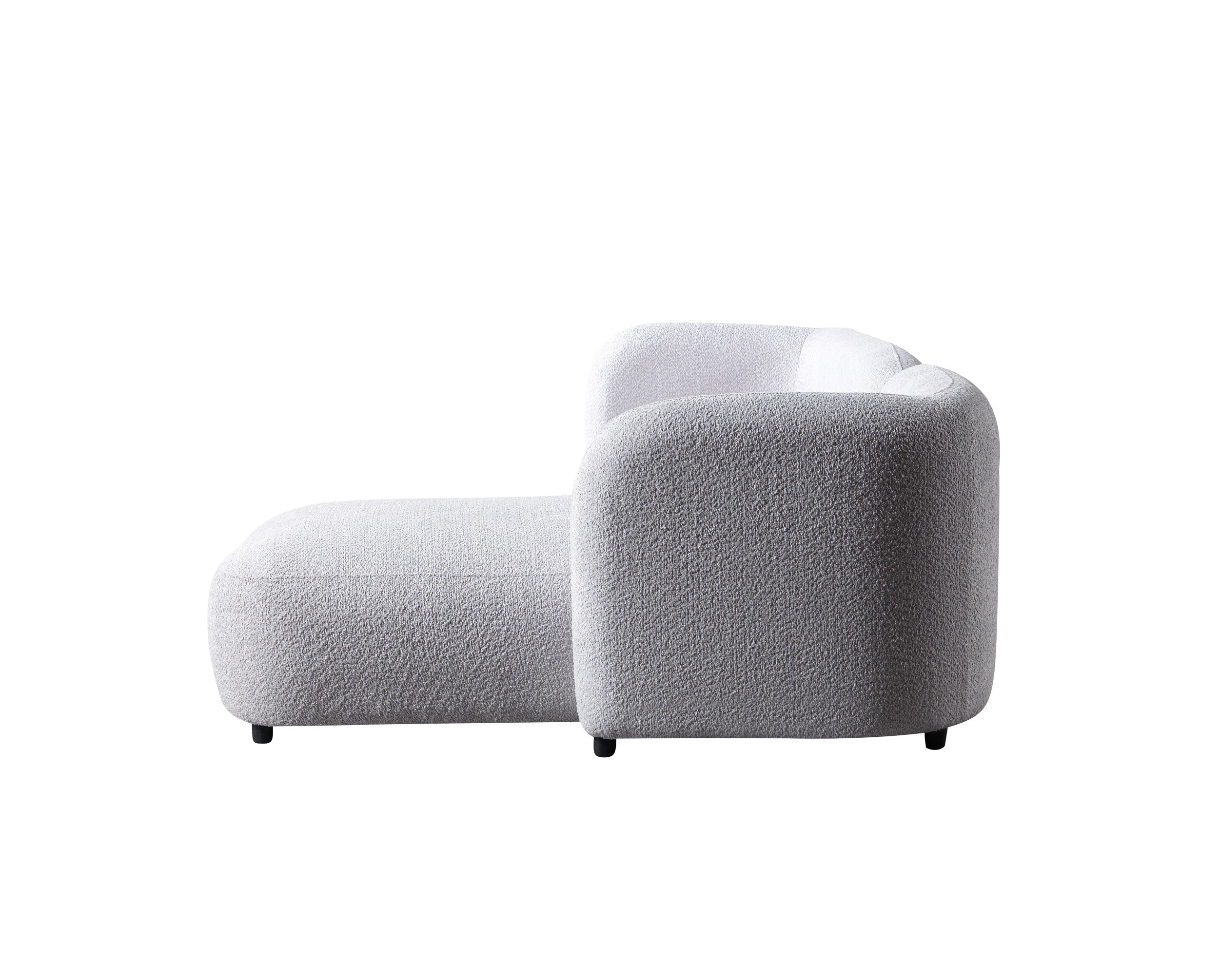 Liva Gray Boucle RAF 110" Sectional [ETA: 3/15] - LIVAGRAY-RSEC