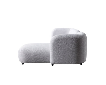 Liva Gray Boucle RAF 110" Sectional [ETA: 3/15] - LIVAGRAY-RSEC