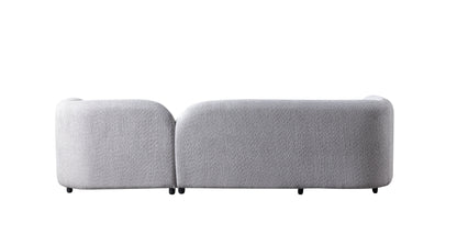 Liva Gray Boucle RAF 110" Sectional [ETA: 3/15] - LIVAGRAY-RSEC