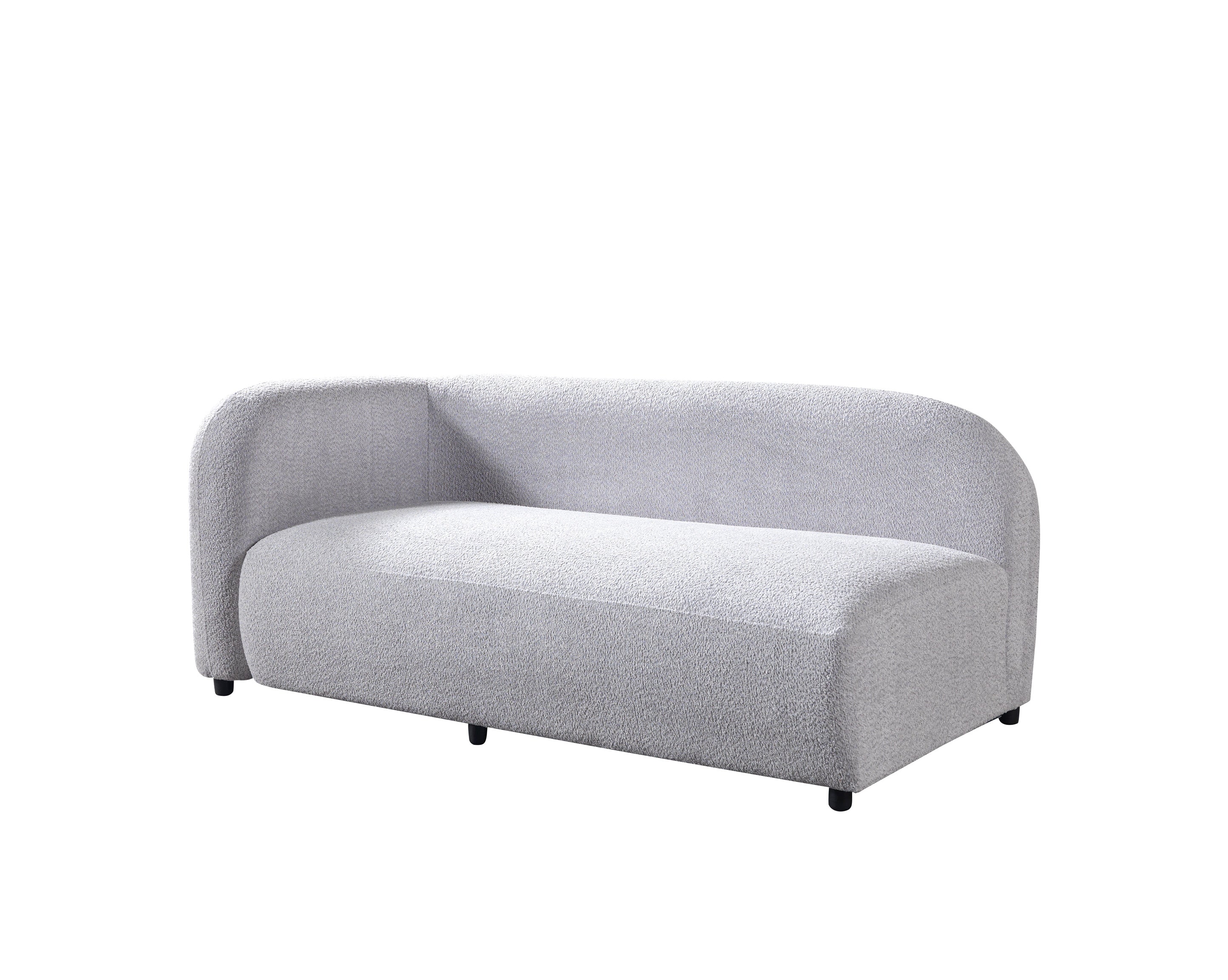 Liva Gray Boucle RAF 110" Sectional [ETA: 3/15] - LIVAGRAY-RSEC