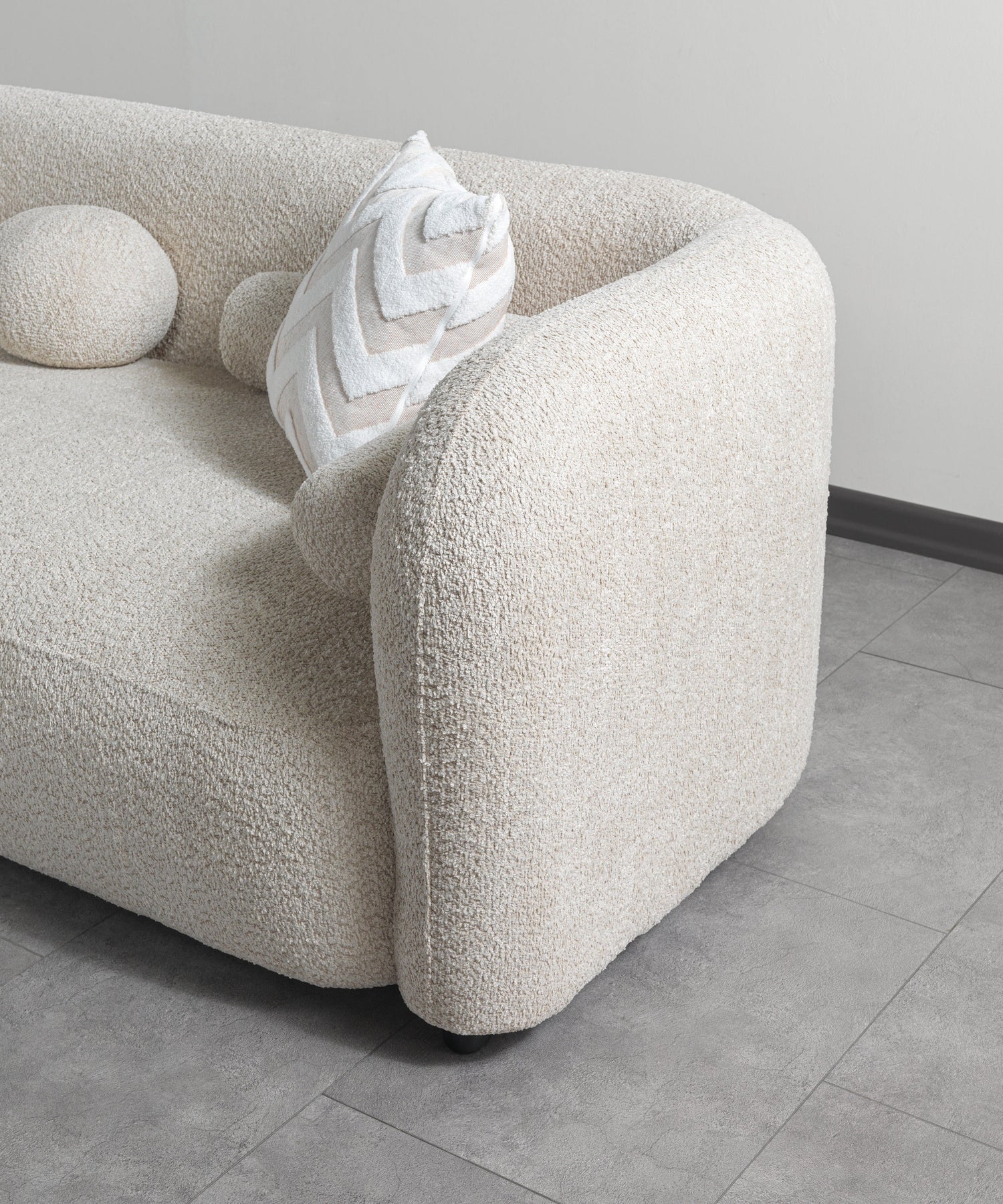 Liva Sand Boucle LAF 110" Sectional [ETA: 3/15] - LIVASAND-LSEC