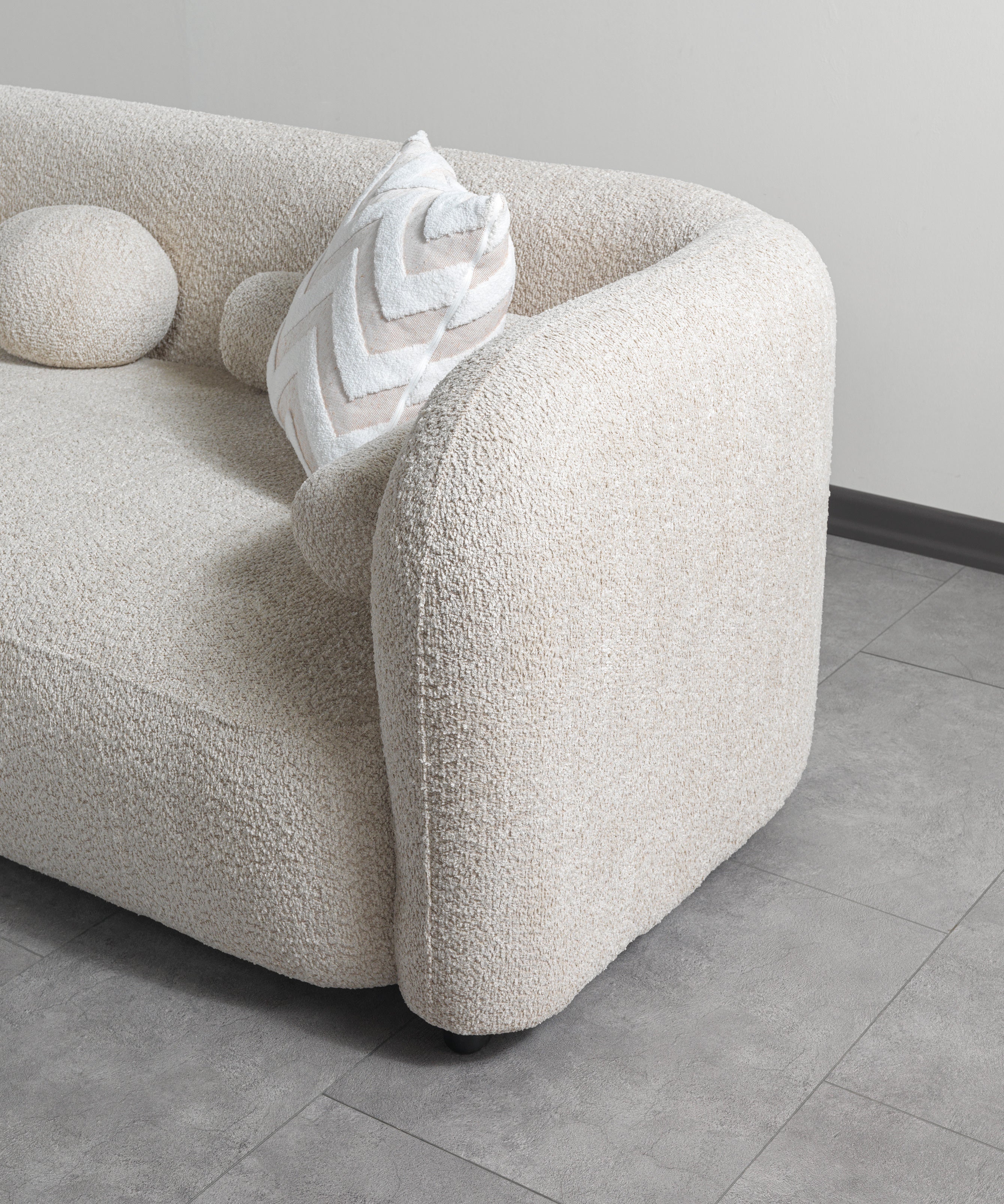 Liva Sand Boucle LAF 110" Sectional [ETA: 3/15] - LIVASAND-LSEC