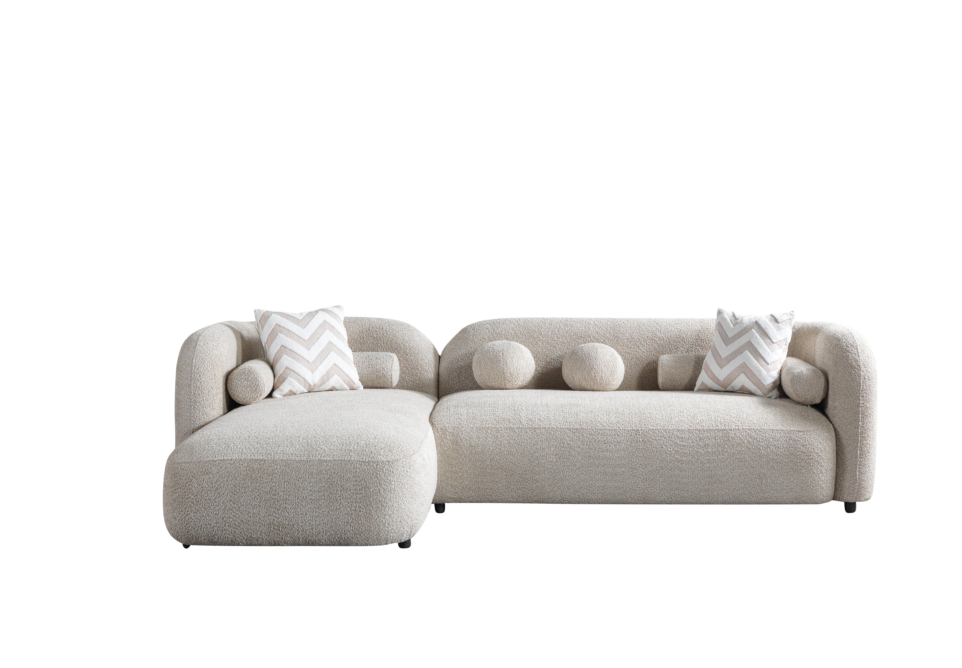 Liva Sand Boucle LAF 110" Sectional [ETA: 3/15] - LIVASAND-LSEC