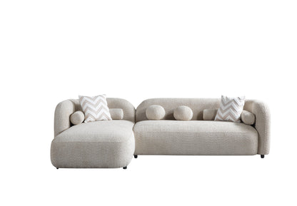 Liva Sand Boucle LAF 110" Sectional [ETA: 3/15] - LIVASAND-LSEC