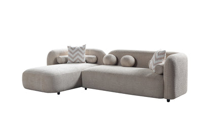 Liva Sand Boucle LAF 110" Sectional [ETA: 3/15] - LIVASAND-LSEC