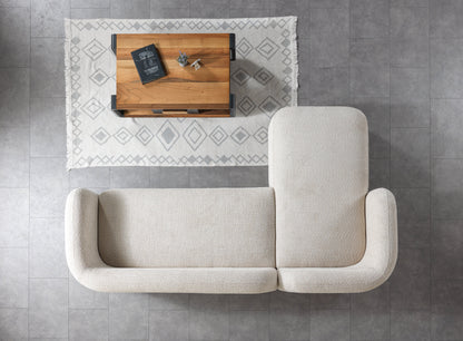 Liva Sand Boucle LAF 110" Sectional [ETA: 3/15] - LIVASAND-LSEC