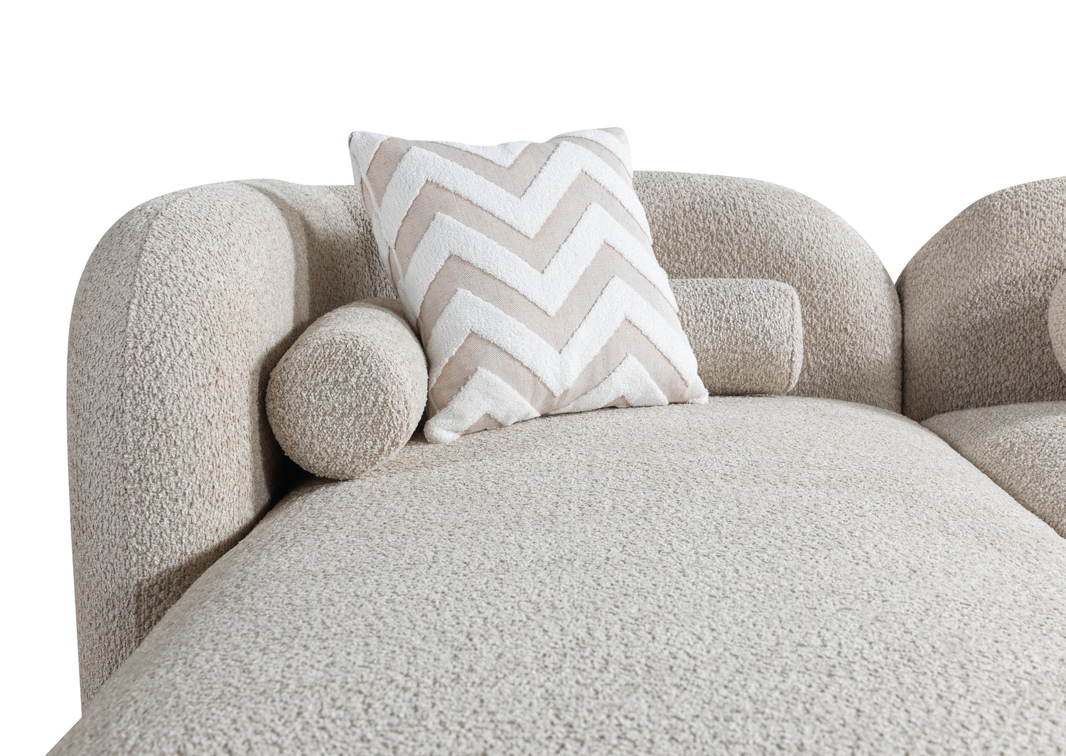 Liva Sand Boucle LAF 110" Sectional [ETA: 3/15] - LIVASAND-LSEC