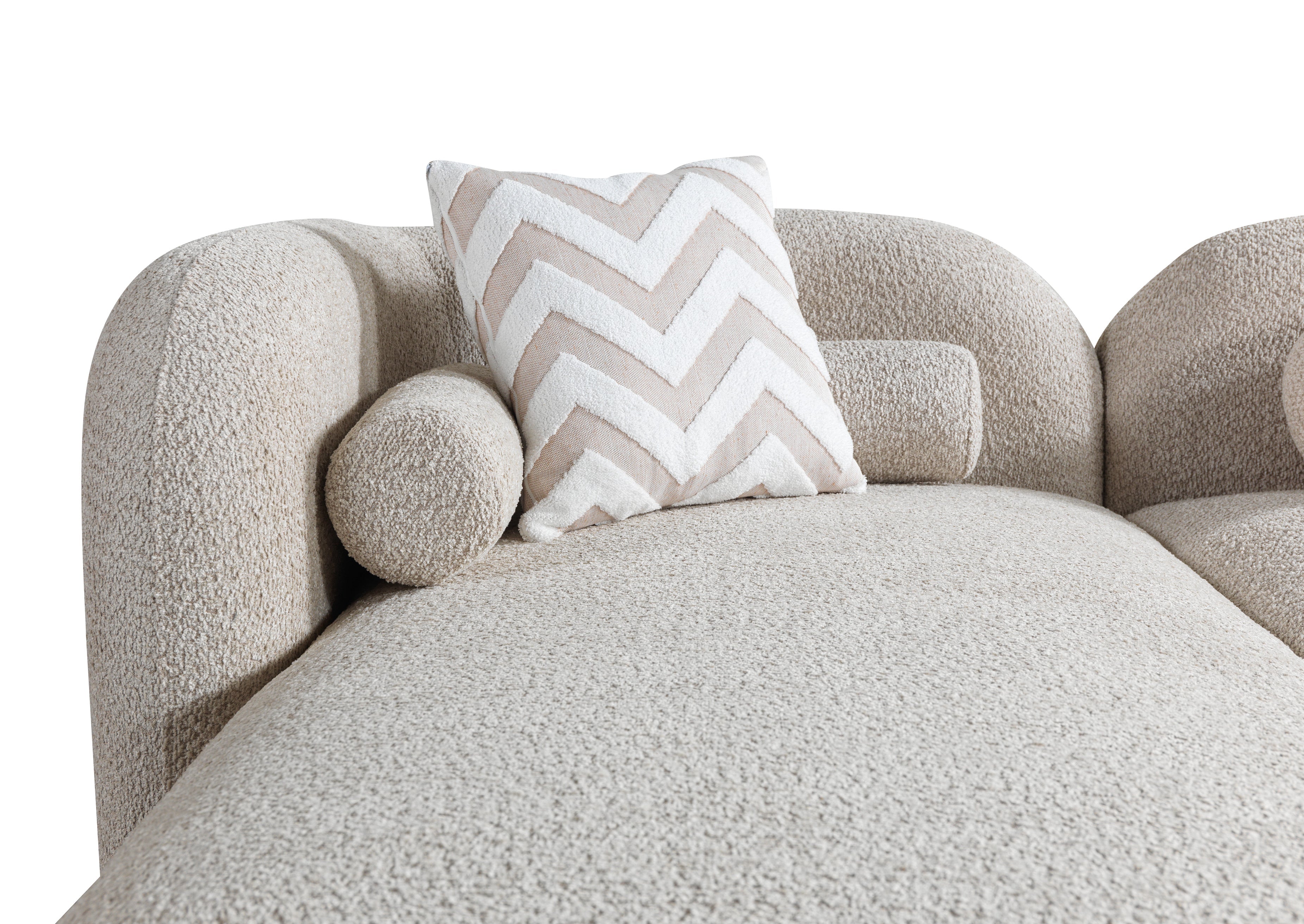 Liva Sand Boucle LAF 110" Sectional [ETA: 3/15] - LIVASAND-LSEC