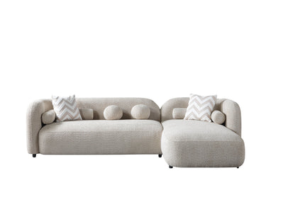 Liva Sand Boucle RAF 110" Sectional [ETA: 3/15] - LIVASAND-RSEC