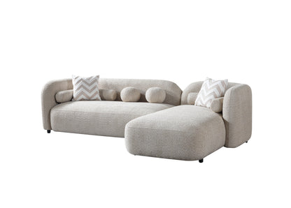 Liva Sand Boucle RAF 110" Sectional [ETA: 3/15] - LIVASAND-RSEC