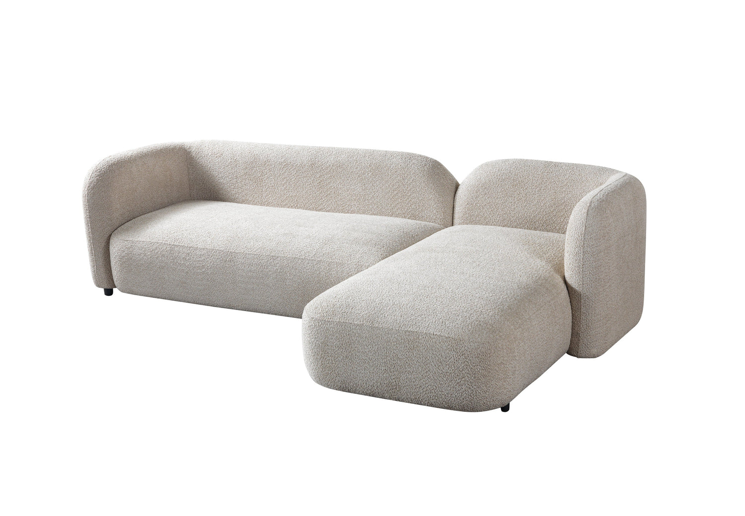 Liva Sand Boucle RAF 110" Sectional [ETA: 3/15] - LIVASAND-RSEC
