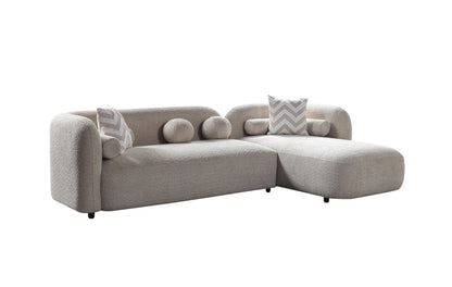 Liva Sand Boucle RAF 110" Sectional [ETA: 3/15] - LIVASAND-RSEC