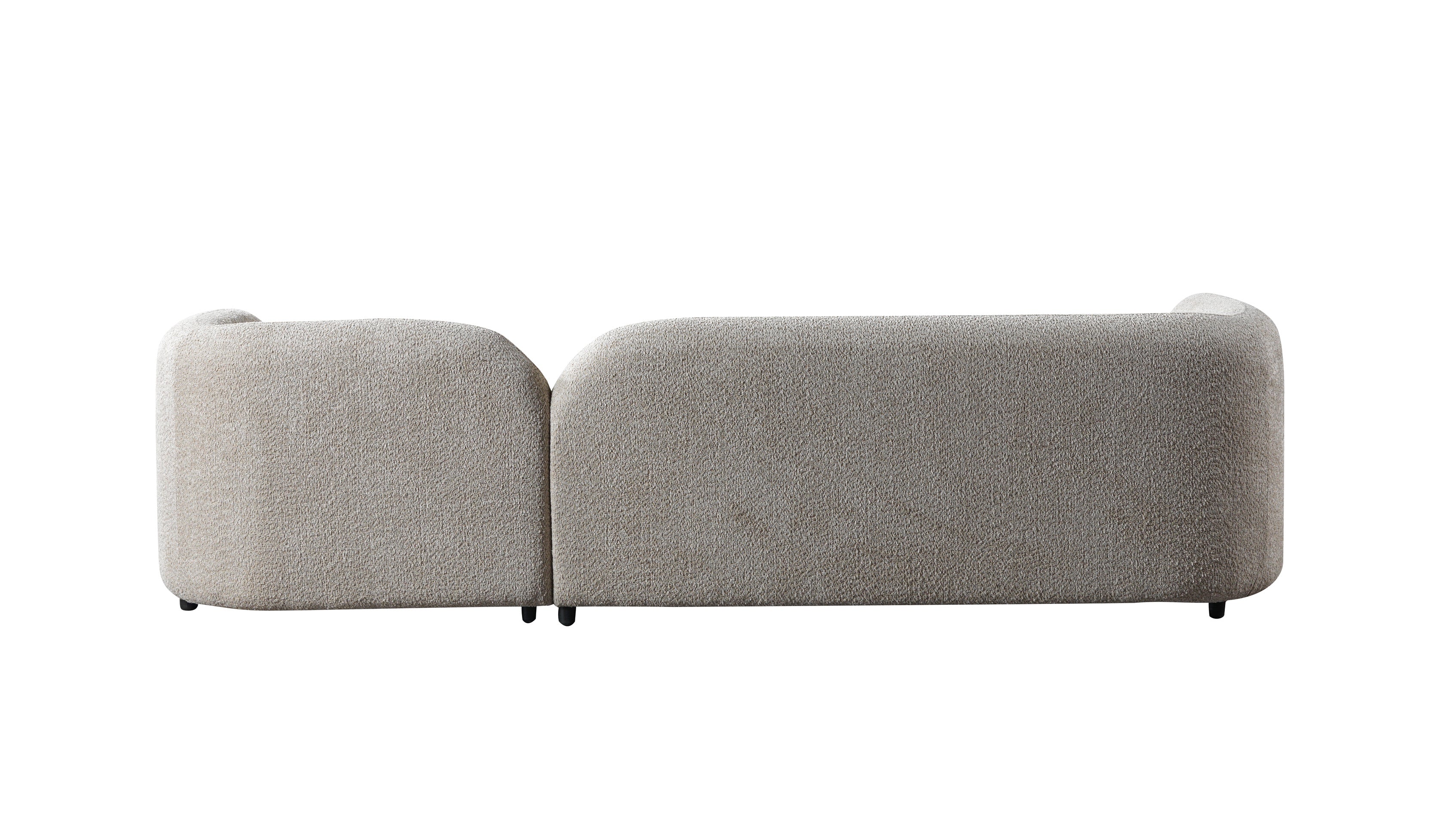 Liva Sand Boucle RAF 110" Sectional [ETA: 3/15] - LIVASAND-RSEC