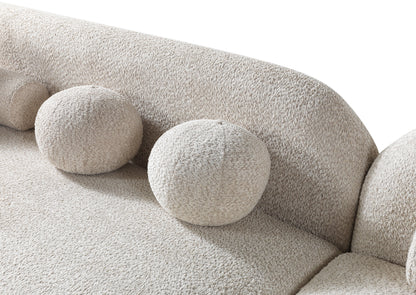 Liva Sand Boucle RAF 110" Sectional [ETA: 3/15] - LIVASAND-RSEC