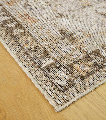Livdon Brown/Beige/Gray Washable Large Rug - R407911