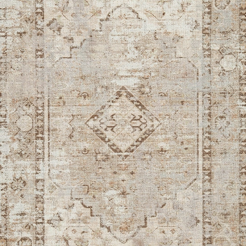 Livdon Brown/Beige/Gray Washable Medium Rug - R407912