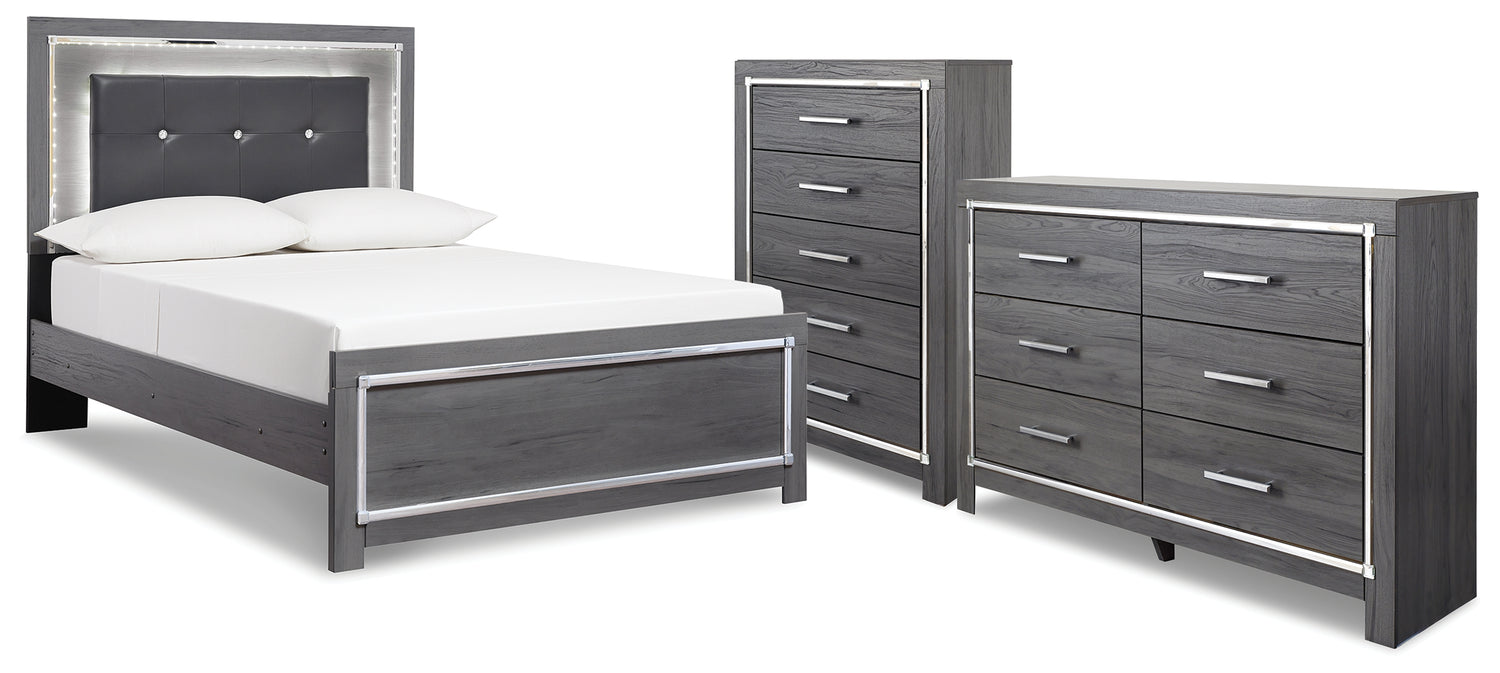 Lodanna Full Panel Bed, Dresser and Chest - B214B52