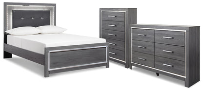 Lodanna Full Panel Bed, Dresser and Chest - B214B52