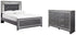 Lodanna Full Panel Bed with Dresser in Gray - PKG003606