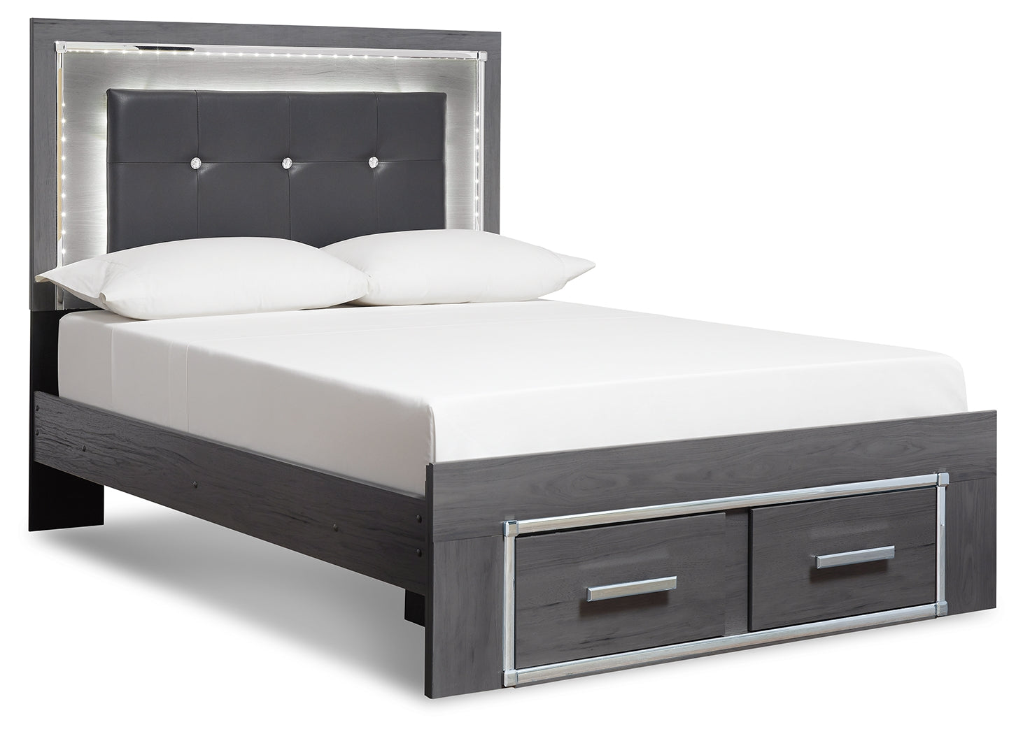 Lodanna Full Upholstered Panel Storage Bed and Chest - B214B62