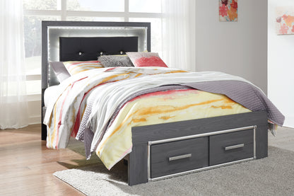 Lodanna Full Upholstered Panel Storage Bed and Chest - B214B62