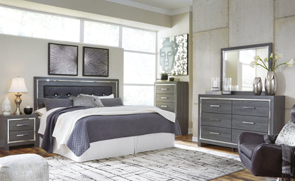Lodanna Gray King/Cal King Panel Headboard, Dresser and Nightstand - B214B34