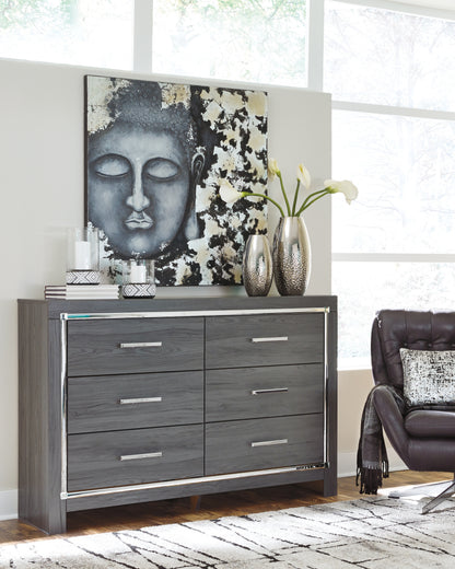 Lodanna Gray King Storage Bed, 2 Dressers, Cheat and Nightstand - B214B50