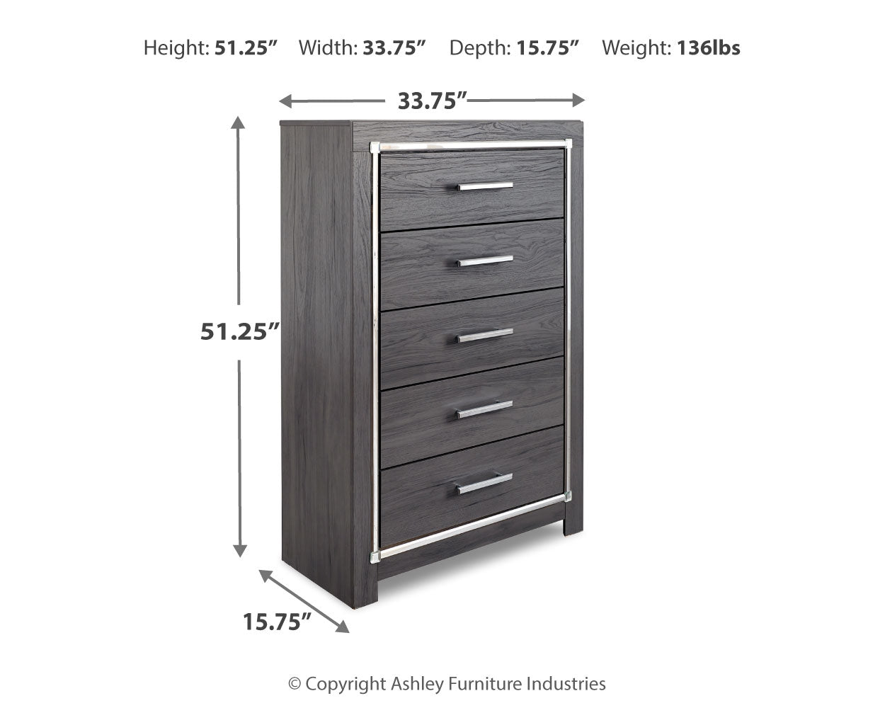 Lodanna Gray Queen Upholstered Panel Bed, Dresser, Mirror and 2 Nightstands - B214B36