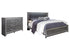 Lodanna King Panel Bed with Dresser in Gray - PKG003546
