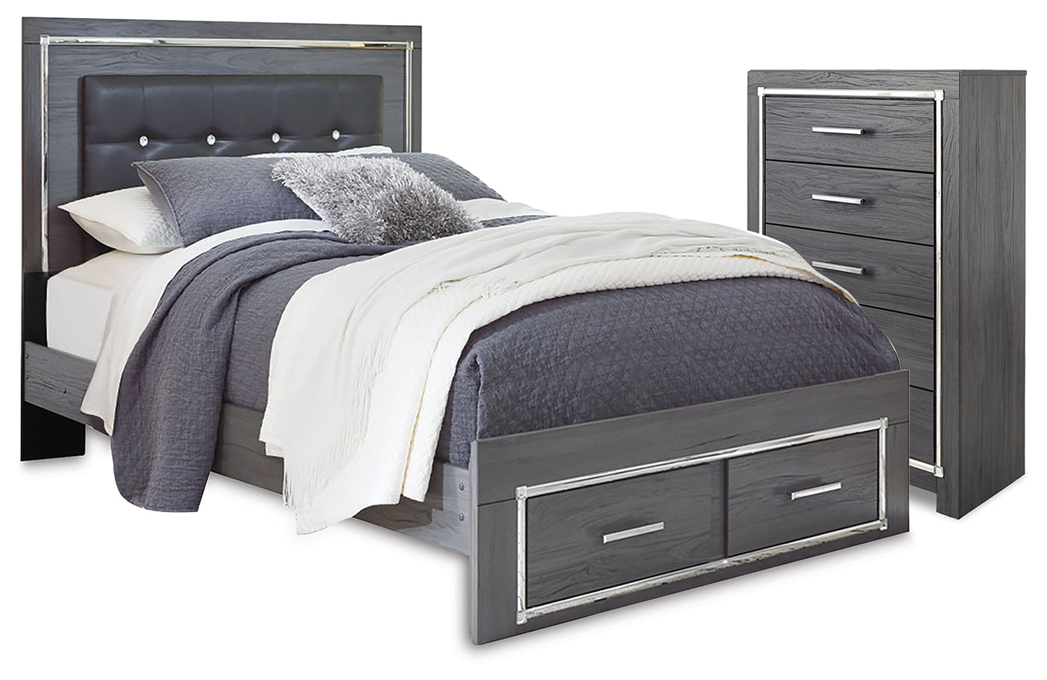 Lodanna Queen Panel Storage Bed and Chest - B214B55
