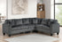 Logan2 Charcoal - Reversible Sectional - Logan2 Charcoal