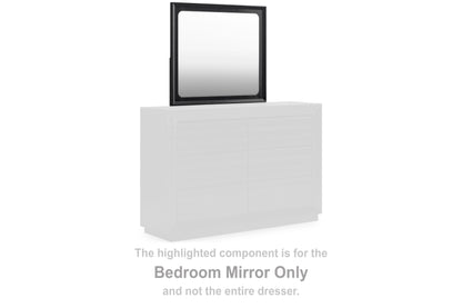 LONDER Black Bedroom Mirror - B768-36