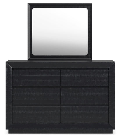 Londer Black Dresser and Mirror - B768B1