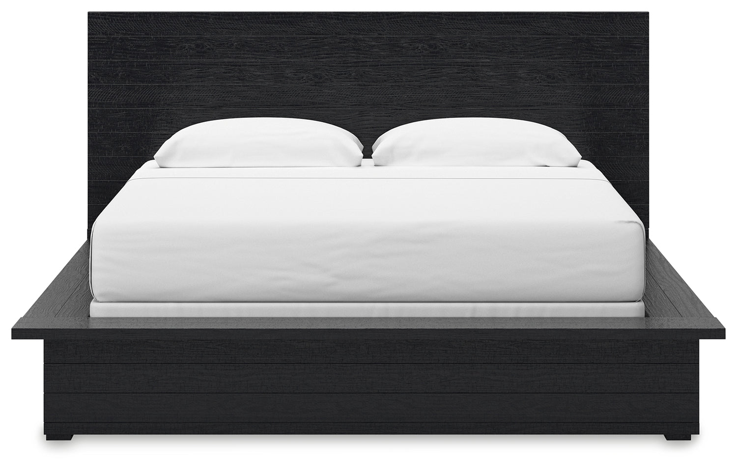 Londer Black King Panel Bed - B768B4