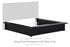 LONDER Black King Panel Footboard with Rails - B768-56