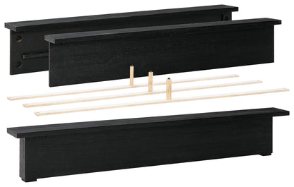 LONDER Black King Panel Footboard with Rails - B768-56